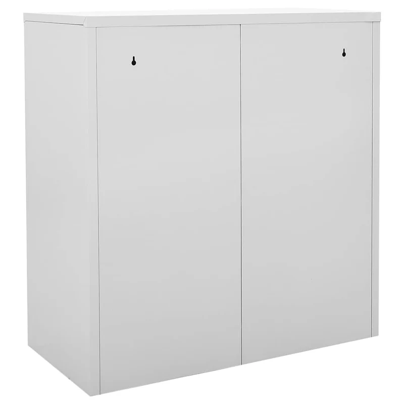 Locker Cabinets 2 pcs Light Grey 90x45x92,5 cm Steel