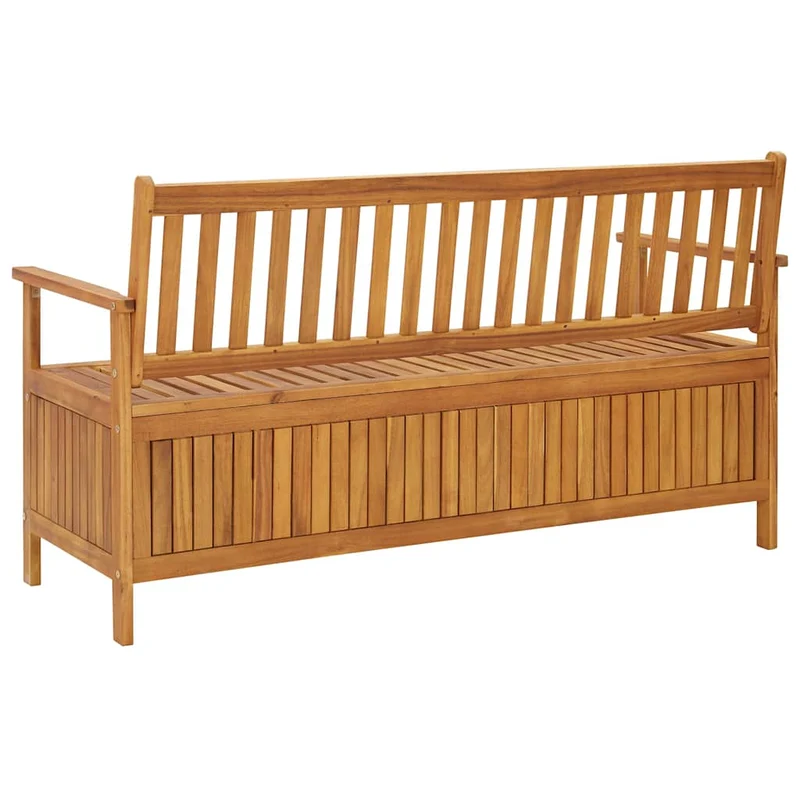 310280 vidaXL Garden Storage Bench 148 cm Solid Acacia Wood