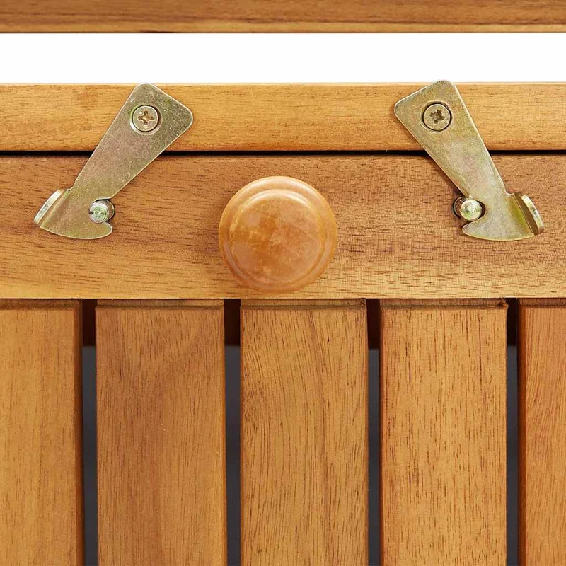 310280 vidaXL Garden Storage Bench 148 cm Solid Acacia Wood