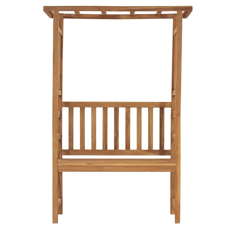 316170 vidaXL Garden Bench with Pergola 115 cm Solid Teak Wood