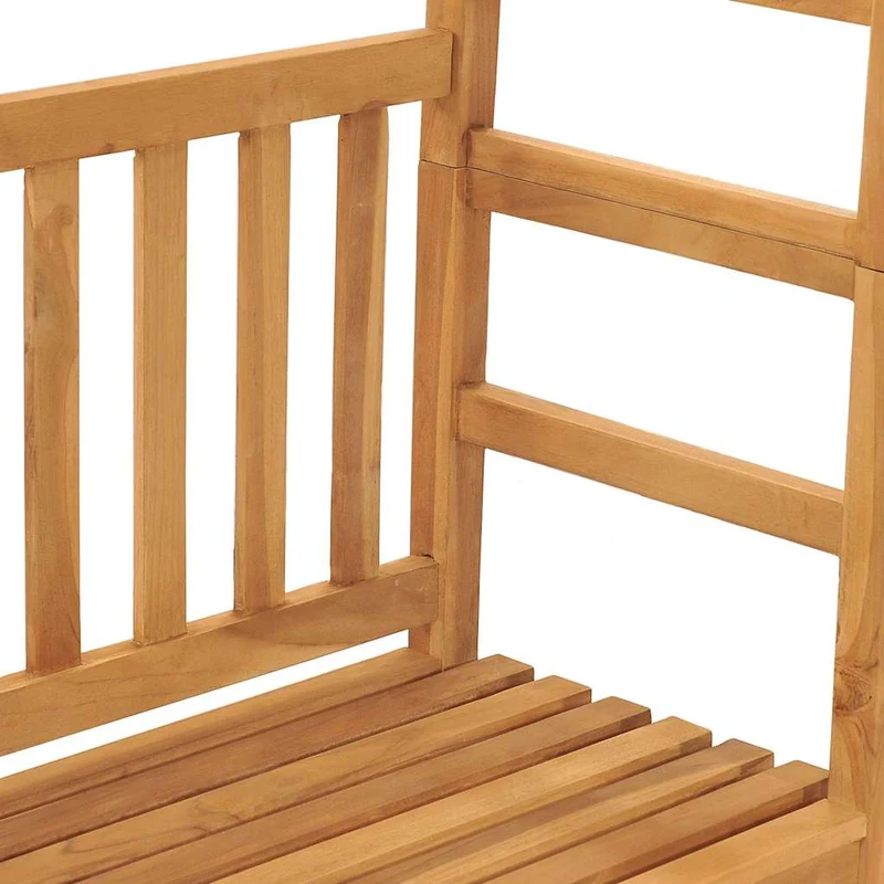 316170 vidaXL Garden Bench with Pergola 115 cm Solid Teak Wood