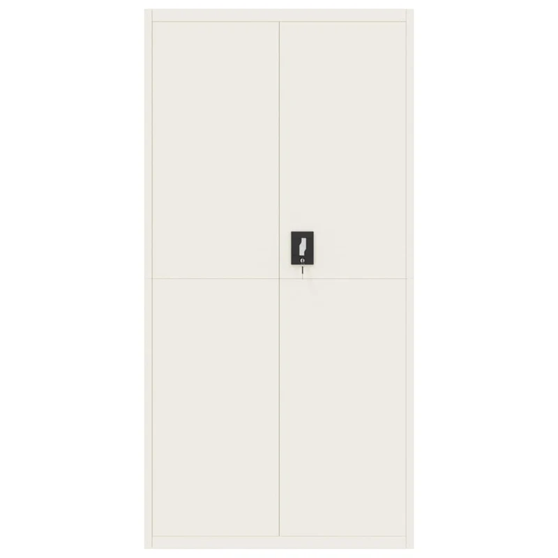 File Cabinet White 90x40x220 cm Steel