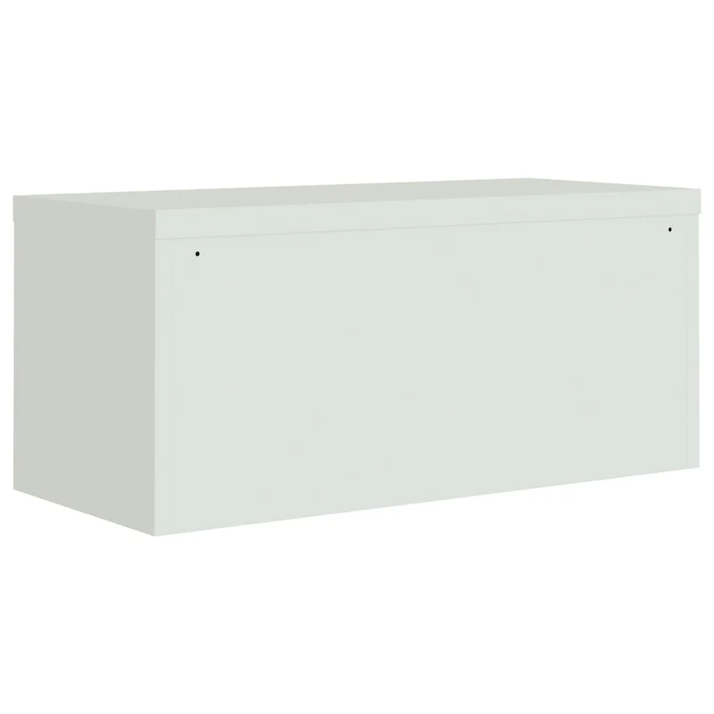 File Cabinet Light Grey 90x40x110 cm Steel
