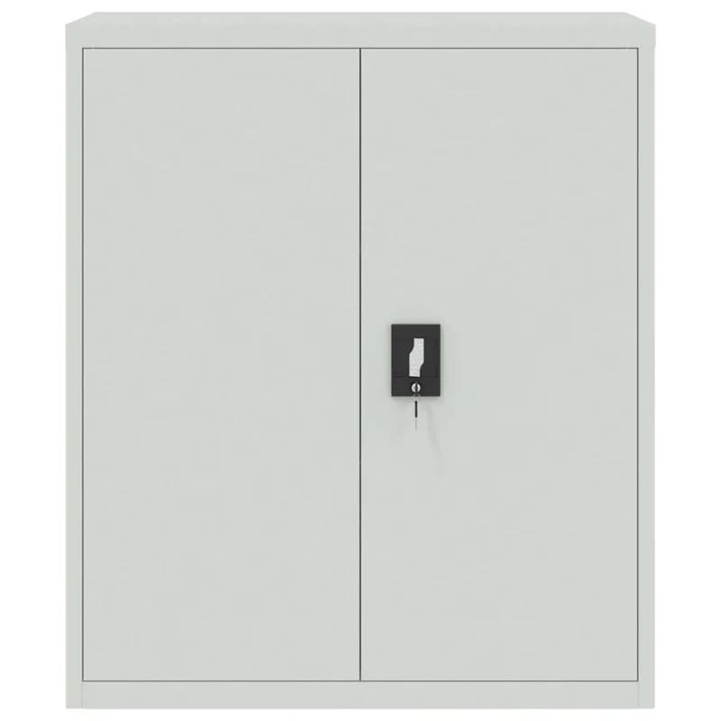 File Cabinet Light Grey 90x40x145 cm Steel
