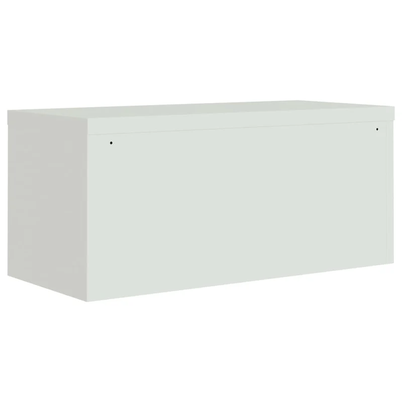 File Cabinet Light Grey 90x40x145 cm Steel