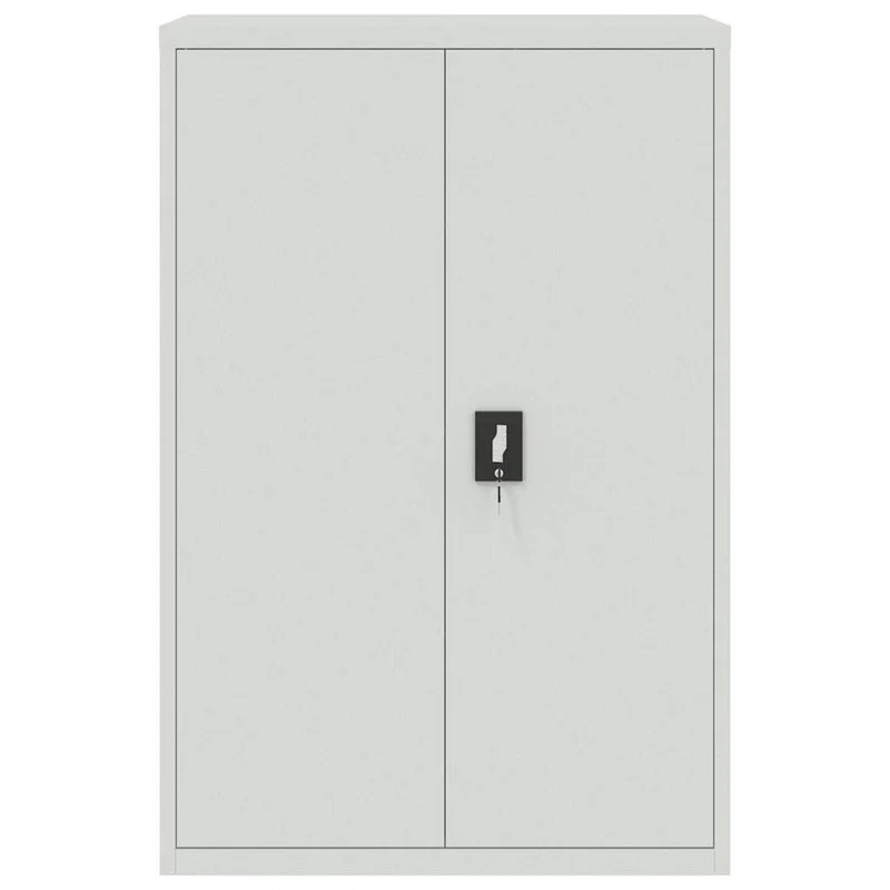 File Cabinet Light Grey 90x40x180 cm Steel