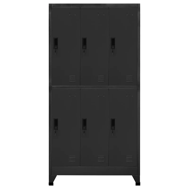 Locker Cabinet Anthracite 90x45x180 cm Steel