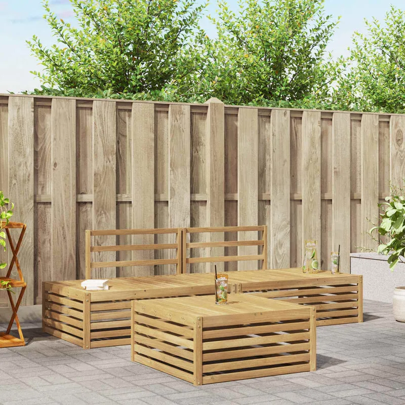 4 pcs Outdoor Sofa Set White