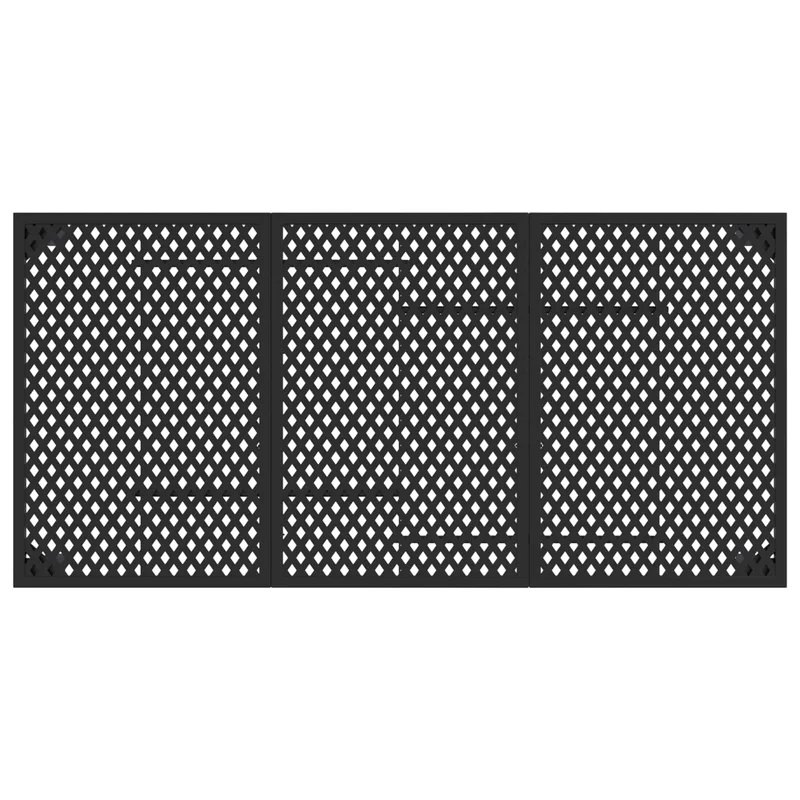 Outdoor Furniture Set 7 pcs Anthracite Steel