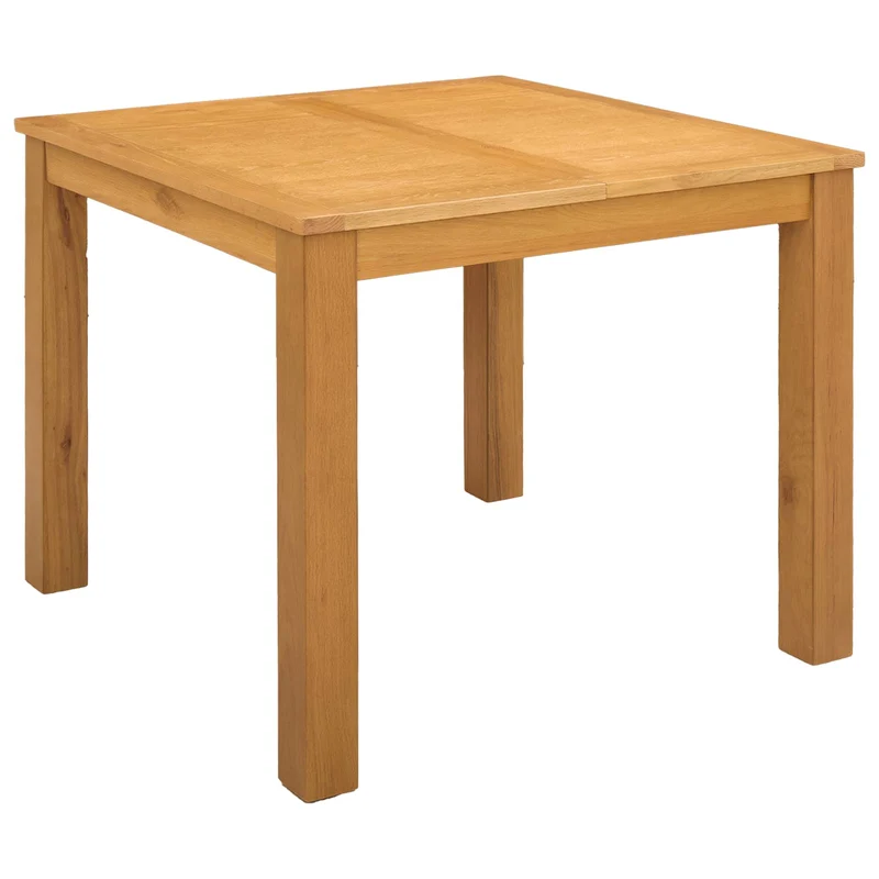 Dining Set 3 pcs Grey Solid Oak Wood