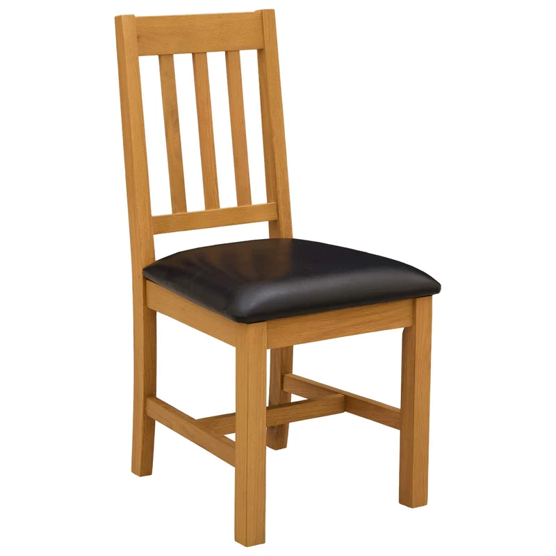 Dining Set 3 pcs Black Solid Oak Wood