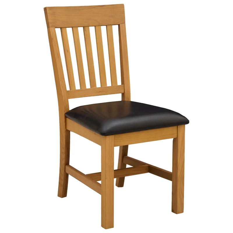 Dining Set 3 pcs Black Solid Oak Wood