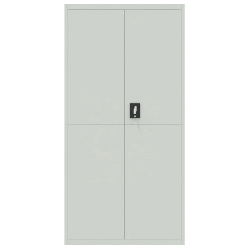 File Cabinet Light Grey 90x40x220 cm Steel