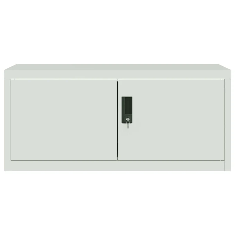 File Cabinet Light Grey 90x40x240 cm Steel