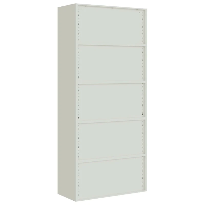 File Cabinet Light Grey 90x40x240 cm Steel