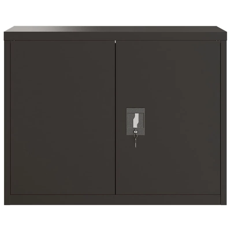 File Cabinet Black 90x40x110 cm Steel