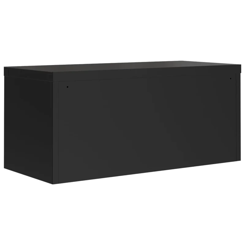 File Cabinet Black 90x40x110 cm Steel