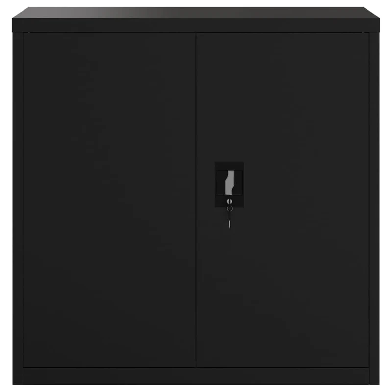 File Cabinet Black 90x40x130 cm Steel