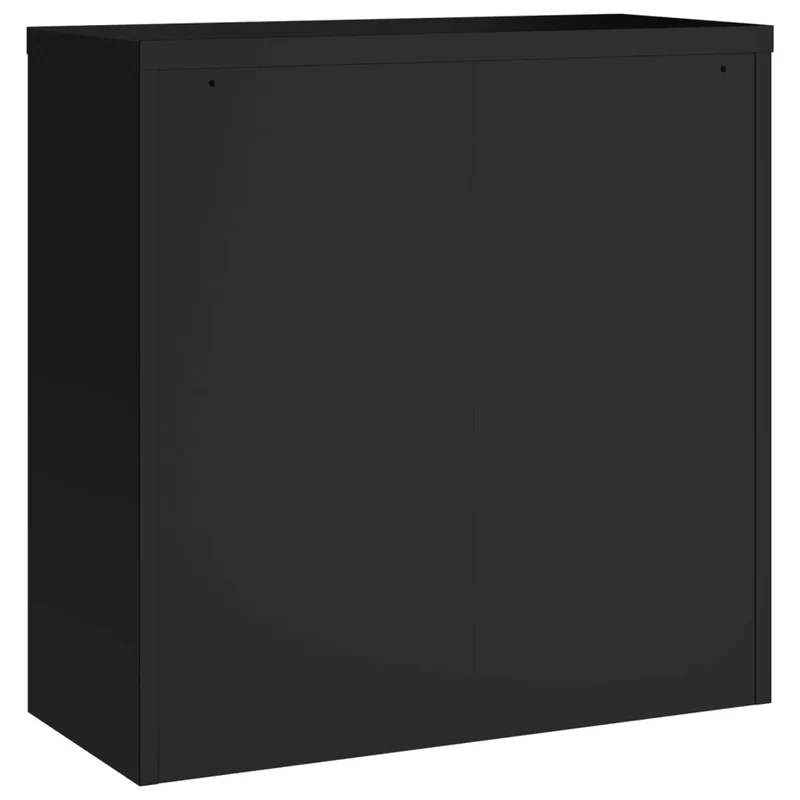 File Cabinet Black 90x40x130 cm Steel