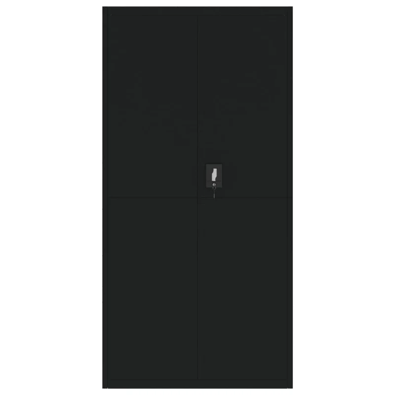 File Cabinet Black 90x40x220 cm Steel