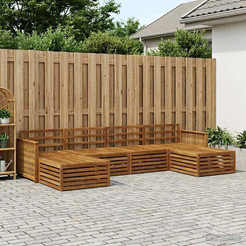 Outdoor Sofa Set 6 pcs Solid Acacia Wood