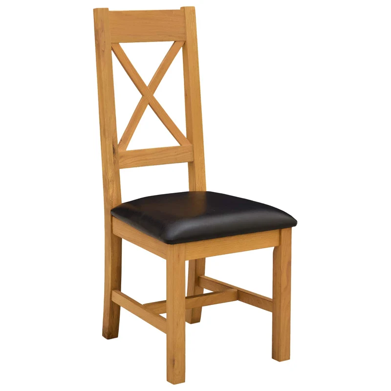 Dining Set 3 pcs Black Solid Oak Wood