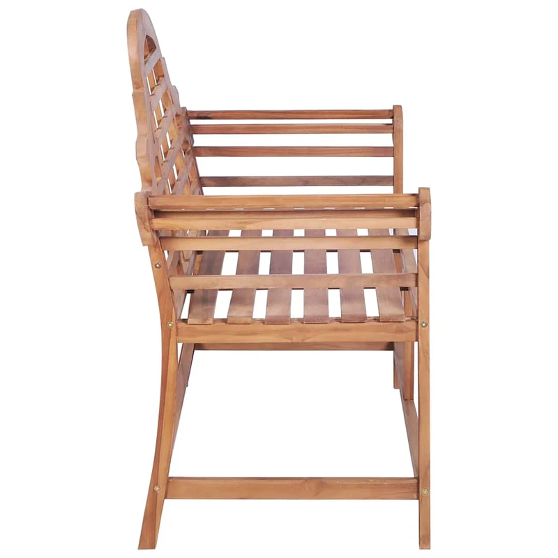 319152 vidaXL Garden Bench 127x58,5x92,5 cm Solid Wood Teak