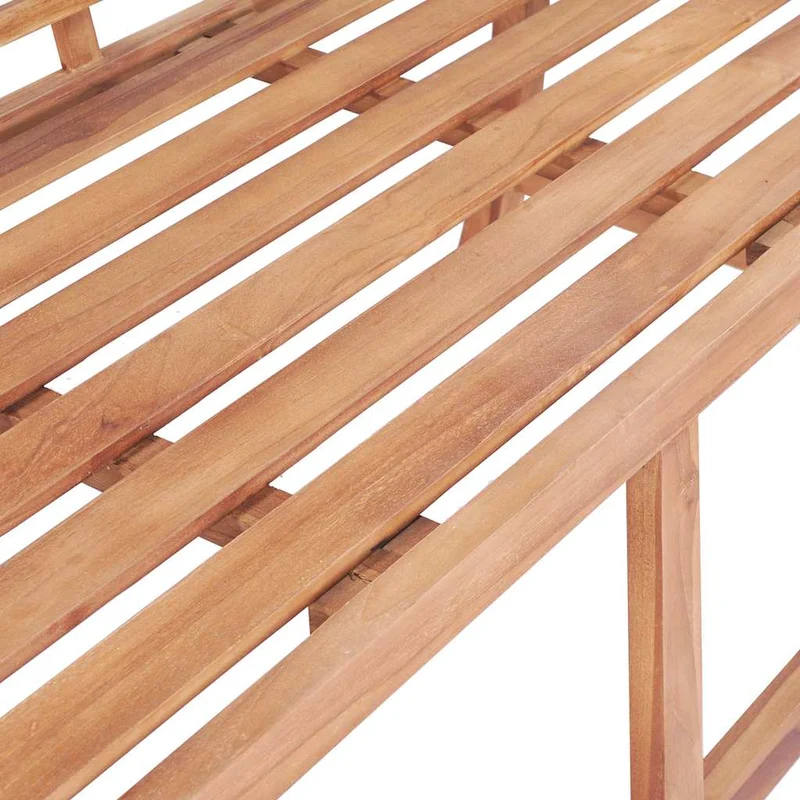 319152 vidaXL Garden Bench 127x58,5x92,5 cm Solid Wood Teak