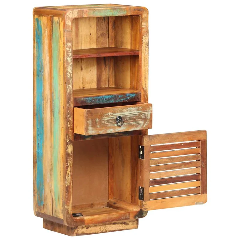 Highboard 45x32x110 cm Solid Reclaimed Wood