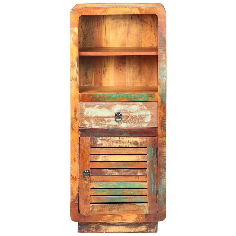 Highboard 45x32x110 cm Solid Reclaimed Wood