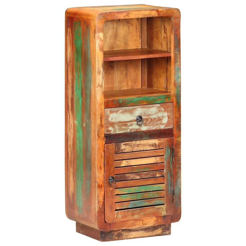 Highboard 45x32x110 cm Solid Reclaimed Wood