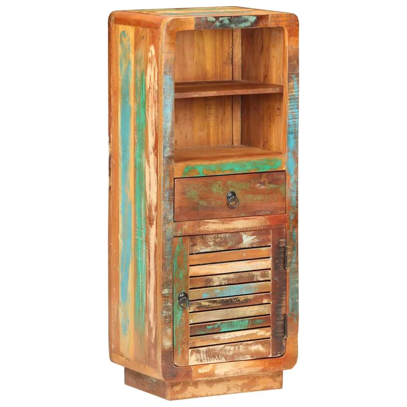 Highboard 45x32x110 cm Solid Reclaimed Wood