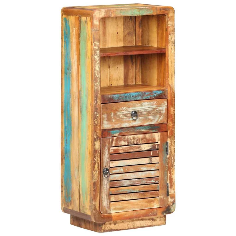 Highboard 45x32x110 cm Solid Reclaimed Wood