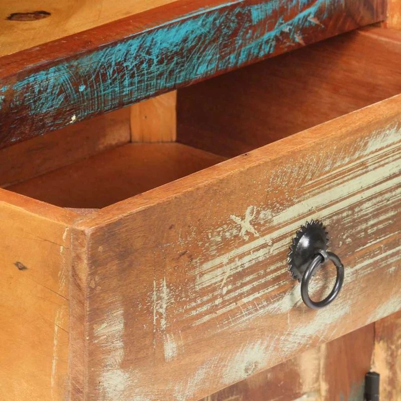 Highboard 45x32x110 cm Solid Reclaimed Wood
