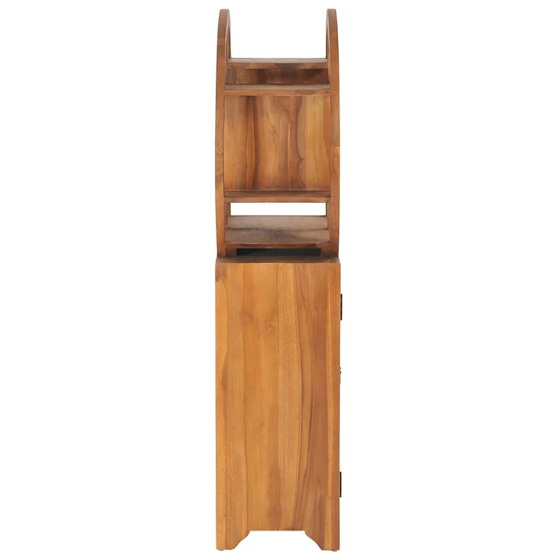 320774 vidaXL Cabinet with Yin Yang Shelf 70x30x130 cm Solid Teak Wood