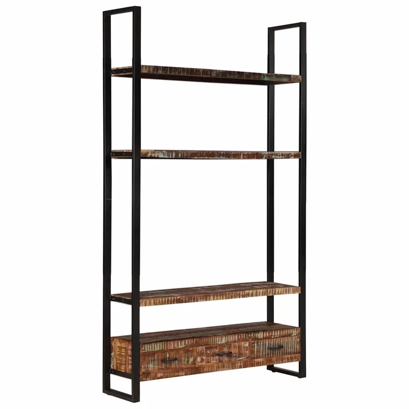 321054 vidaXL Bookshelf 118x30x200 cm Solid Reclaimed Wood