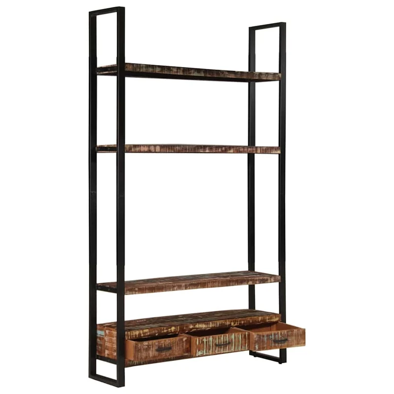 321054 vidaXL Bookshelf 118x30x200 cm Solid Reclaimed Wood