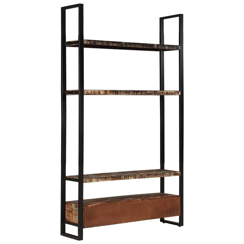 321054 vidaXL Bookshelf 118x30x200 cm Solid Reclaimed Wood