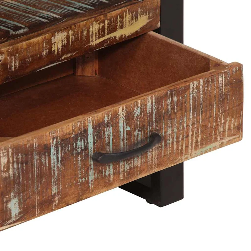 321054 vidaXL Bookshelf 118x30x200 cm Solid Reclaimed Wood