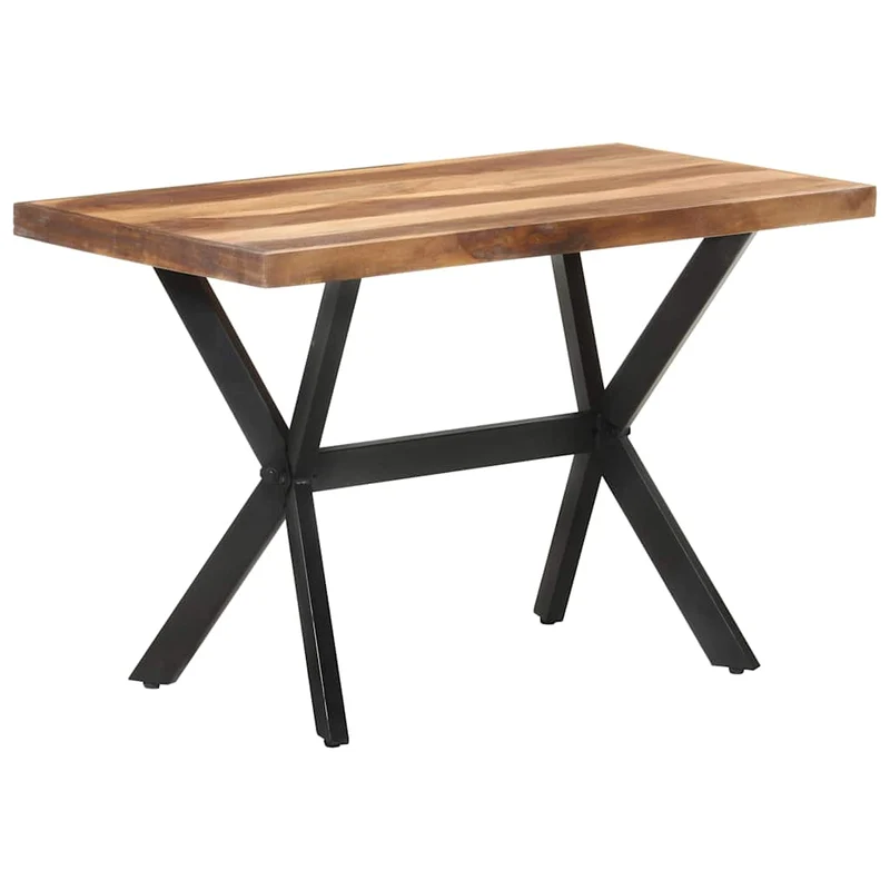 321545 vidaXL Dining Table 120x60x75 cm Solid Wood with Honey Finish