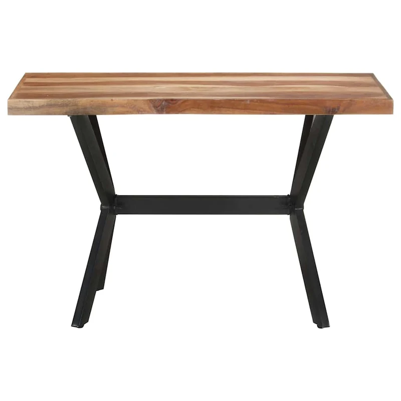 321545 vidaXL Dining Table 120x60x75 cm Solid Wood with Honey Finish