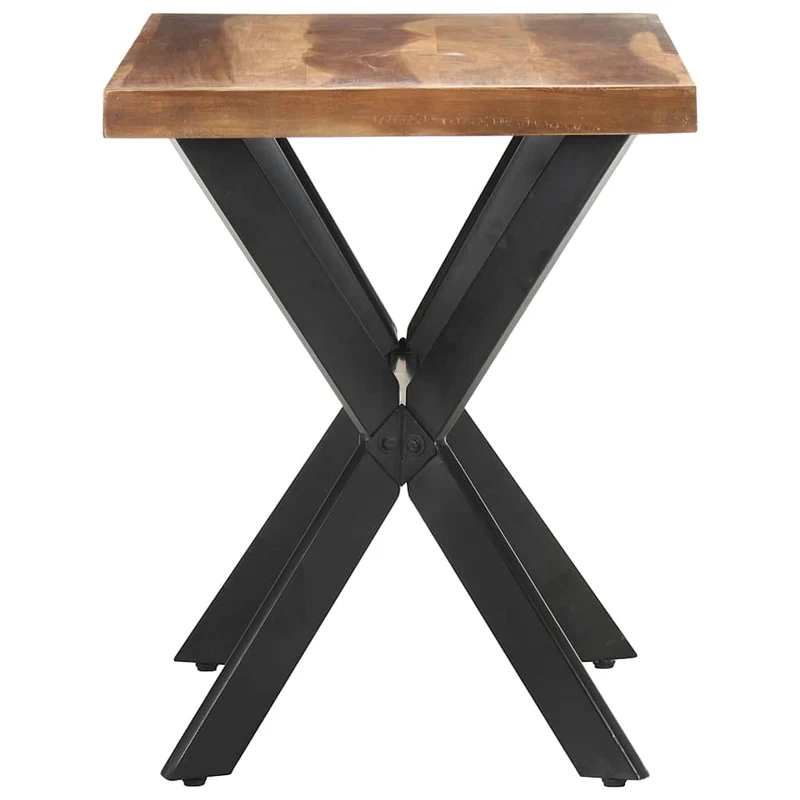 321545 vidaXL Dining Table 120x60x75 cm Solid Wood with Honey Finish