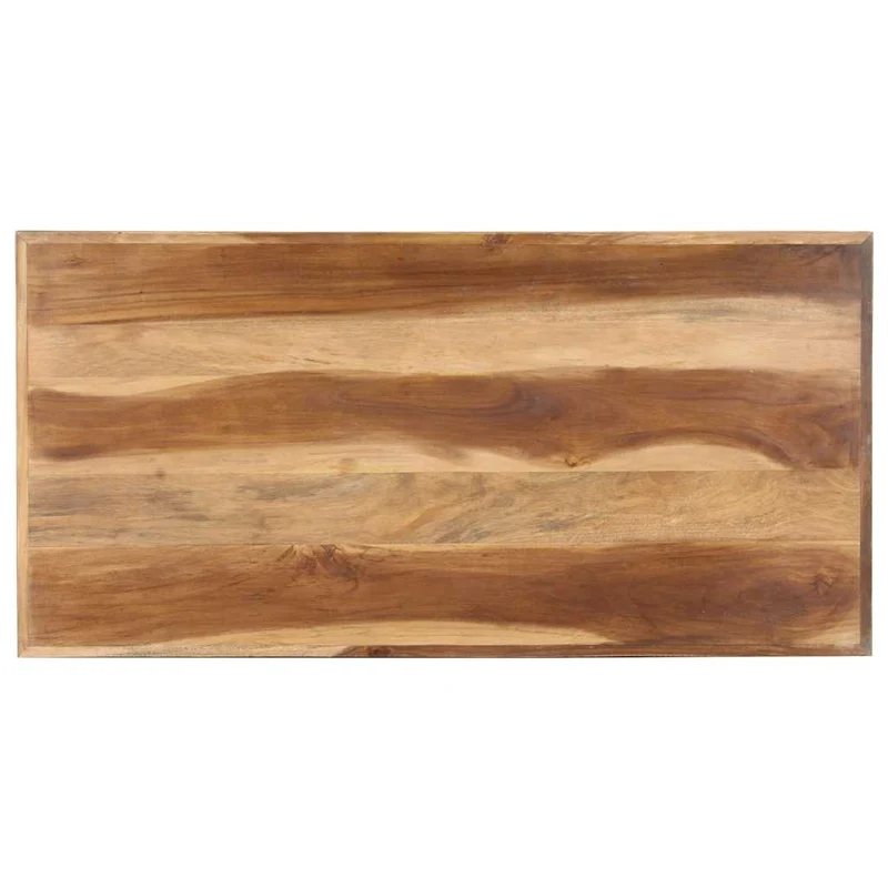 321545 vidaXL Dining Table 120x60x75 cm Solid Wood with Honey Finish