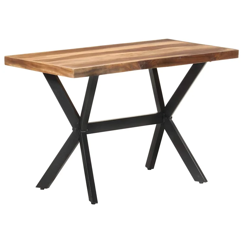 321545 vidaXL Dining Table 120x60x75 cm Solid Wood with Honey Finish