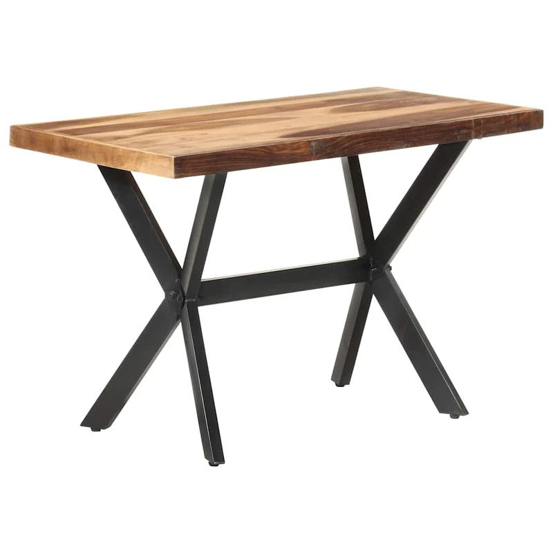 321545 vidaXL Dining Table 120x60x75 cm Solid Wood with Honey Finish