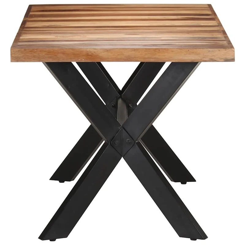 321547 vidaXL Dining Table 160x80x75 cm Solid Wood with Honey Finish