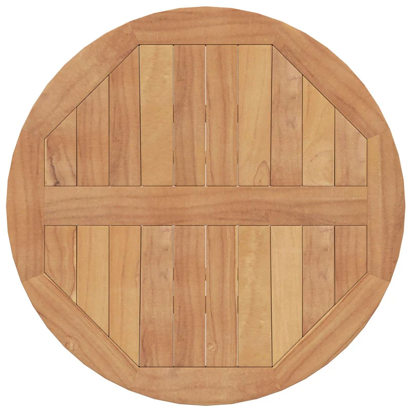 Garden Set 5 pcs Brown Soild Teak Wood