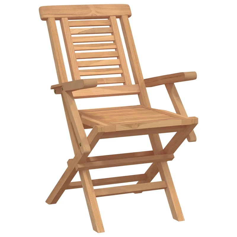 Garden Set 5 pcs Brown Soild Teak Wood