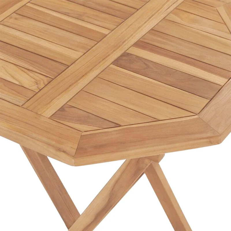Garden Set 5 pcs Brown Soild Teak Wood