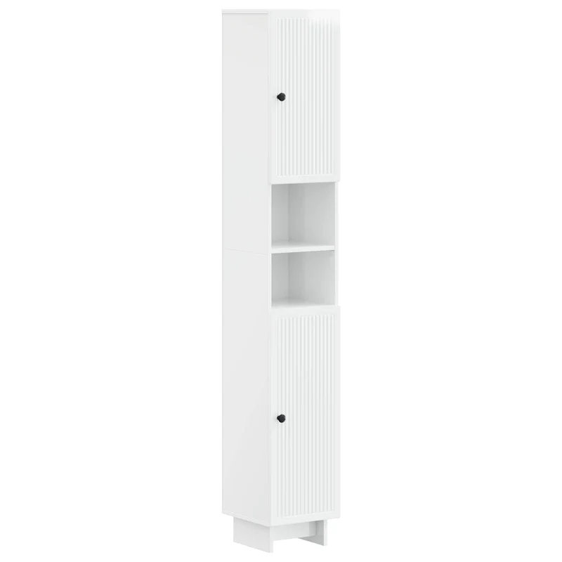 4 Piece Bathroom Cabinet Set EDE High Gloss White